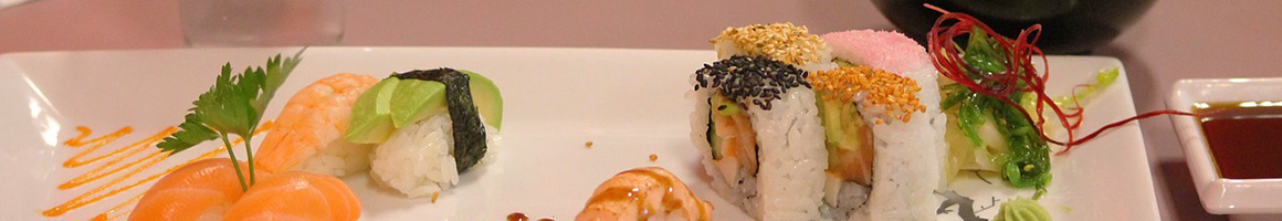Eating Japanese Sushi at Mitoushi restaurant in Brooklyn, NY.